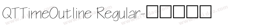 QTTimeOutline Regular字体转换